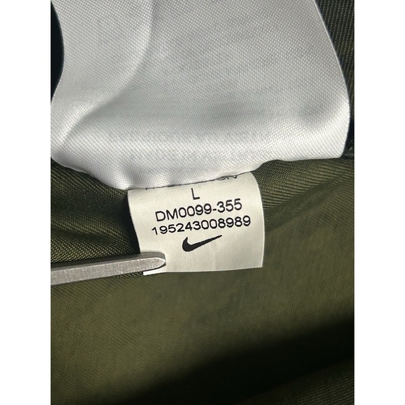Nike Pants Mens Large Green Camo Utility Unlined Woven Cargo Zip Fly DM0099-355 - Picture 15 of 16